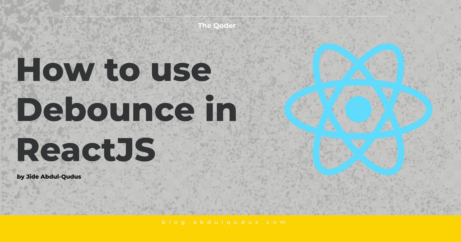How to use Debounce in React (Lodash)